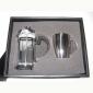 stainless steel flask and mug set